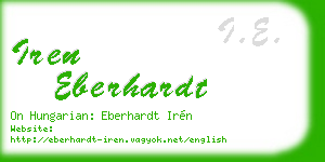 iren eberhardt business card